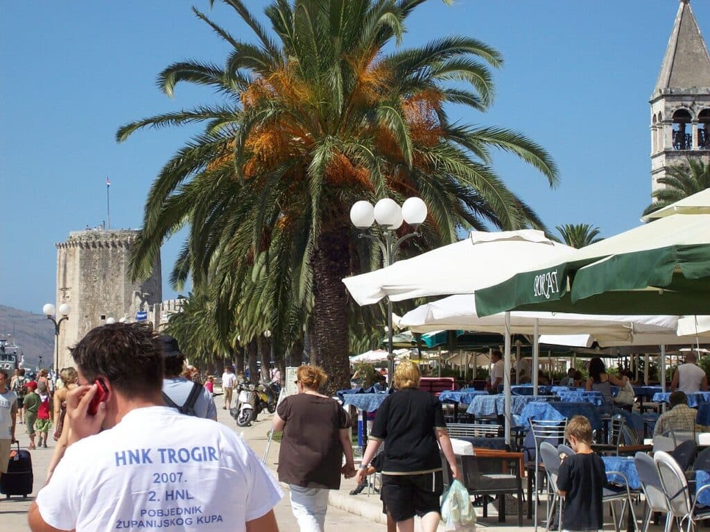 Hafen und Festung von Trogir, Kroatien